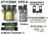 Elektryka - części zamienne do wózków widłowych BALKANCAR - Stycznik KPD-6 40V