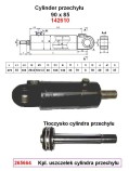 Instalacje hydrauliczne - części zamienne do wózków widłowych BALKANCAR - Cylinder przechyłu /90x85/ do wózków widłowych