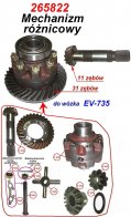 Mosty napędowe - części zamienne do wózków widłowych BALKANCAR - Mechanizm różnicowy kpl. do wózków widłowych